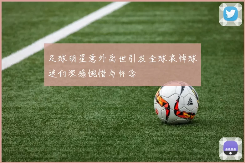 足球明星意外离世引发全球哀悼球迷们深感惋惜与怀念